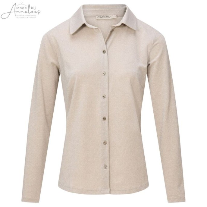W Dreamstar Blouse Alessia lurex Biscuit